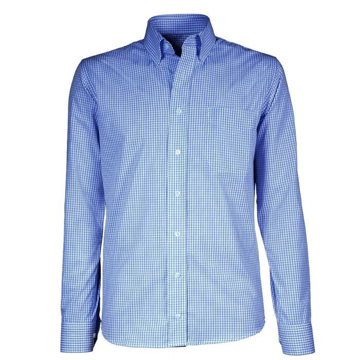 SALE! Giovanni Capraro 50-31 Heren Shirt 60/40% Katoen/Polyester - Koninklijk Blauw - Maat 46