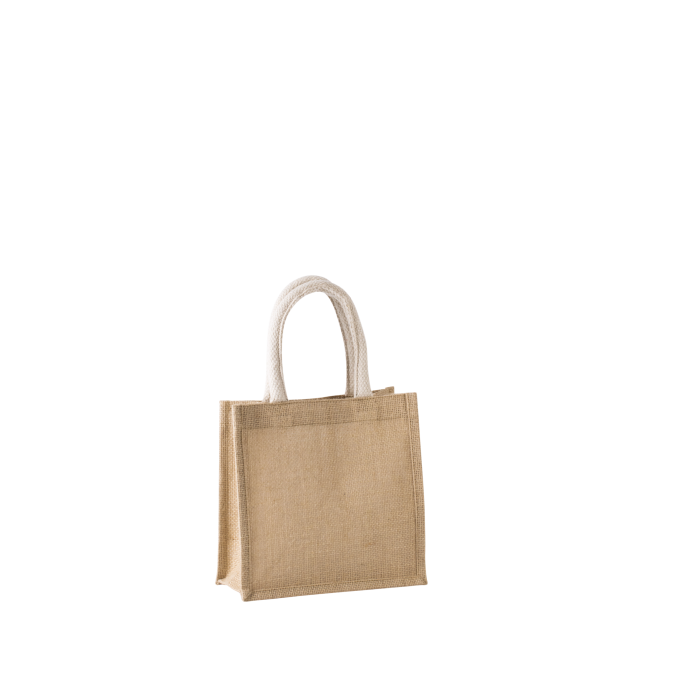 Kimood KI0272N Shopper van jutecanvas - klein model Natural One Size