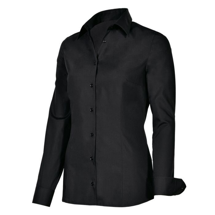 SALE! Giovanni Capraro 29320-20 Dames Blouse 55/45% Katoen/Polyester - Zwart - Maat 44