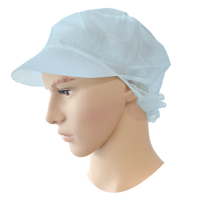 Pet met Klep/Haarnet PP Blauw à 100 st