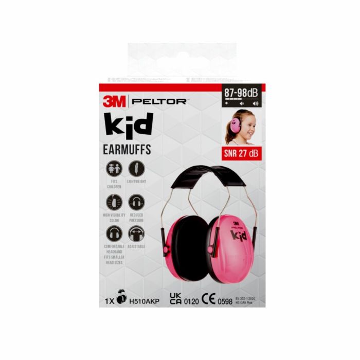 3M Peltor Kid gehoorkap H510AKP roze