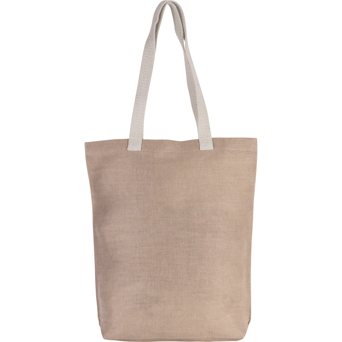Kimood KI0229N Shopper van jute/katoen Natural One Size