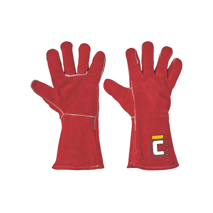CERVA 01020070 PUGNAX RED leather gloves