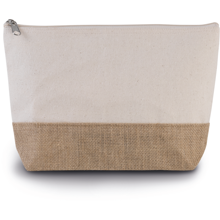 Kimood KI0276N Etui van katoencanvas en jute Natural One Size