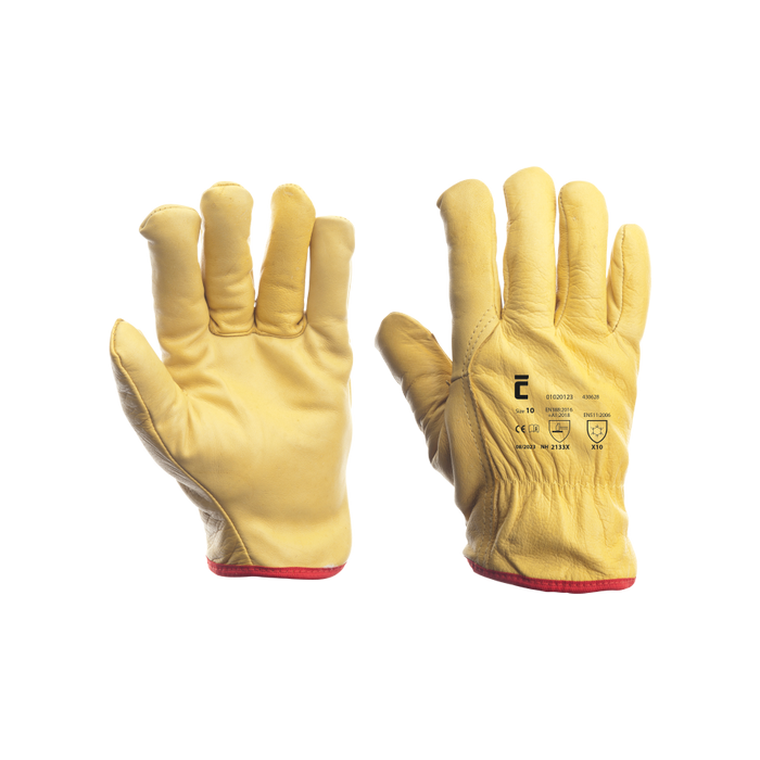 CERVA 01020123 SW 430628 DRIVER COW GRAIN FUR LINED gloves