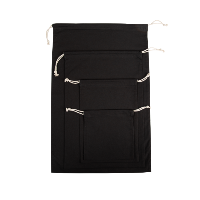 Kimood KI0751L Tas van biologisch katoen Black L