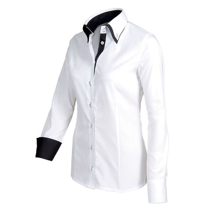SALE! Giovanni Capraro 29304-10 Dames Blouse 55/45% Katoen/Polyester - Wit - maat 40