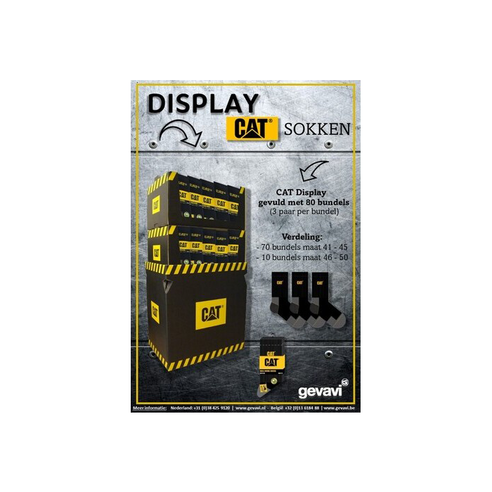 Display CAT sokken a 80 bundels