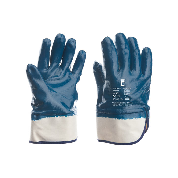 CERVA 01070072 SW 2849 nitrile dipped gloves