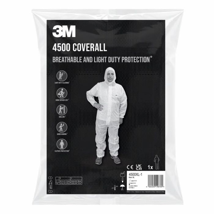 3M 4500 Beschermende overall wit, 2XL