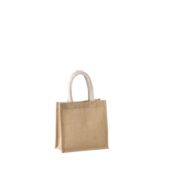 Kimood KI0272N Shopper van jutecanvas - klein model Natural One Size