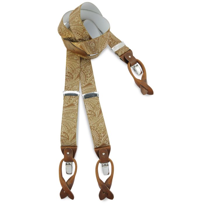 Sir Redman SR21210 ( SR210 ) luxe bretels Paisley Sketch oker