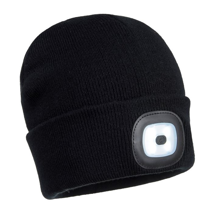 Portwest B028 Oplaadbare Dubbele LED Beanie
