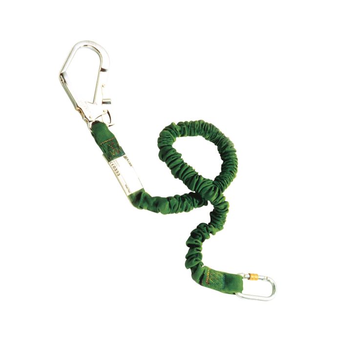 HONEYWELL 23400 Elastic lanyard with energy absorber + 1x scaffold hook and 1x carabiner with screw lock (1005325)