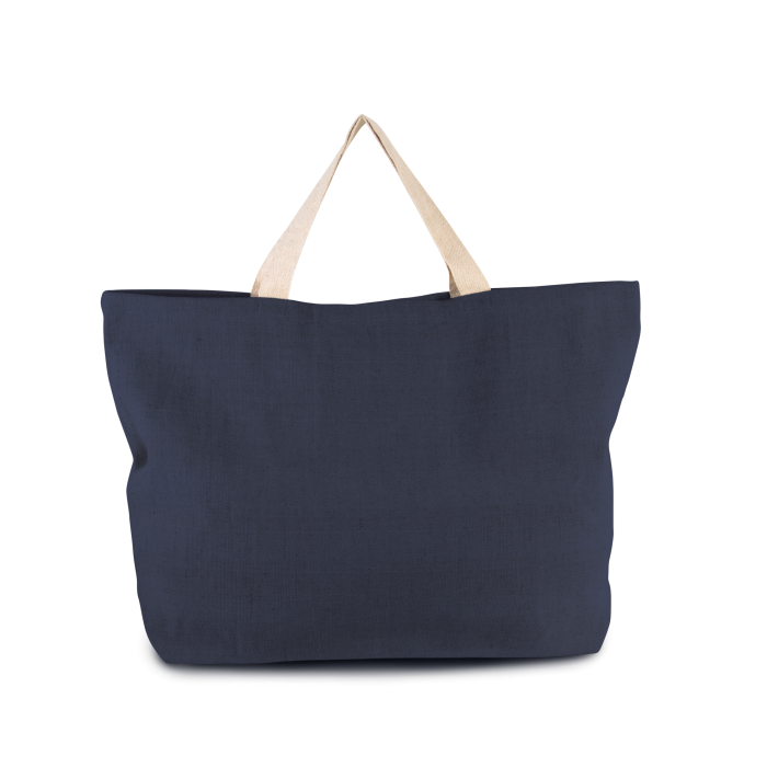 Kimood KI0260 Grote, rustieke shopper/reistas Navy One Size