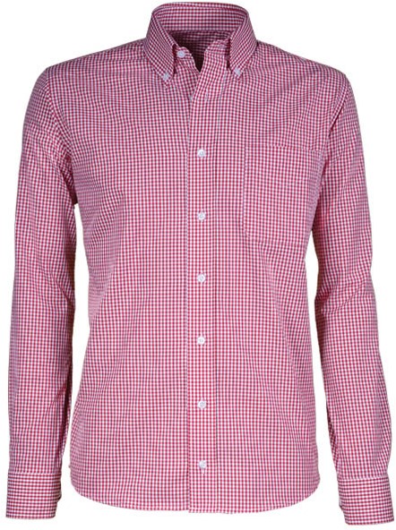 Capraro 50-85 Heren Overhemd - Rood Geblokt Workwear4All