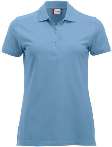 SALE! Clique 028246 Classic Marion Dames Polo - Lichtblauw - Maat S