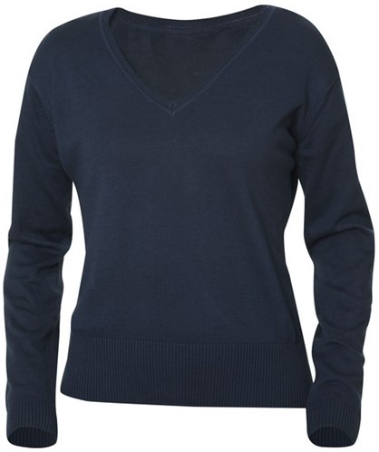 SALE! Clique 021176 Aston dames V-neck sweater - Dark navy - Maat L